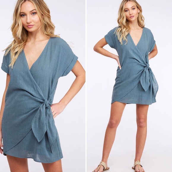 “Estelle” dress blue - Picture 3 of 4